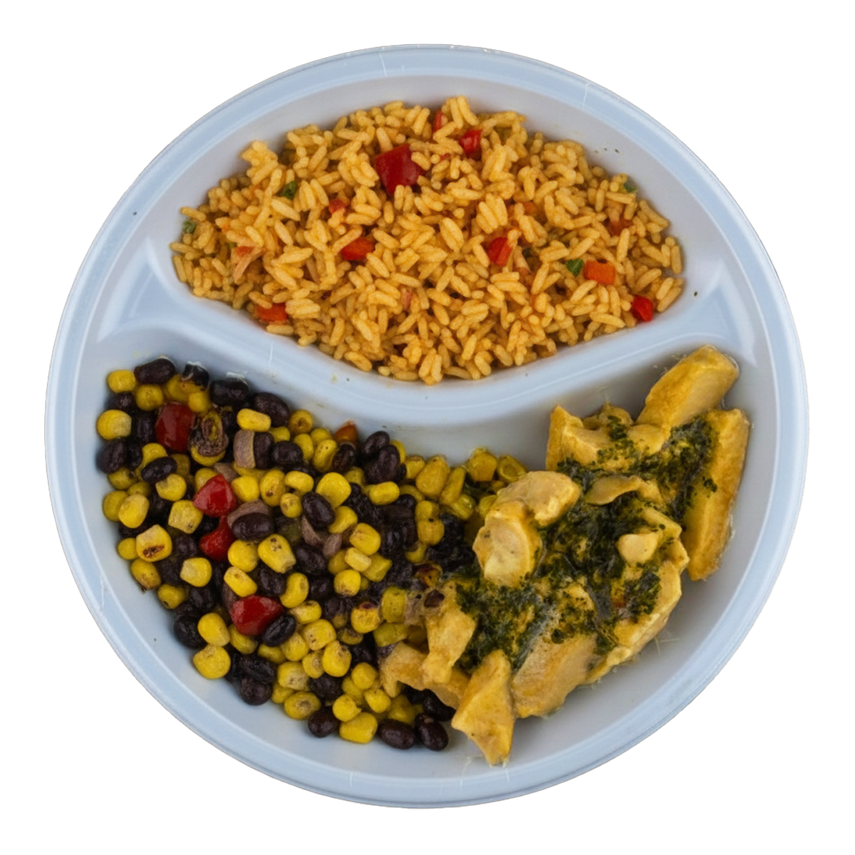 Mojo Chicken with Spanish Rice and Black Beans