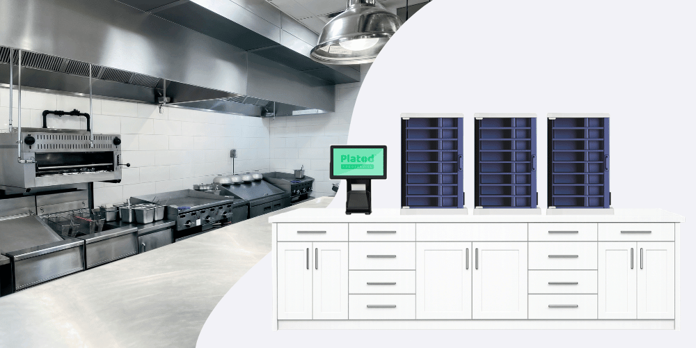traditional commercial kitchen vs. Plated Foodservice