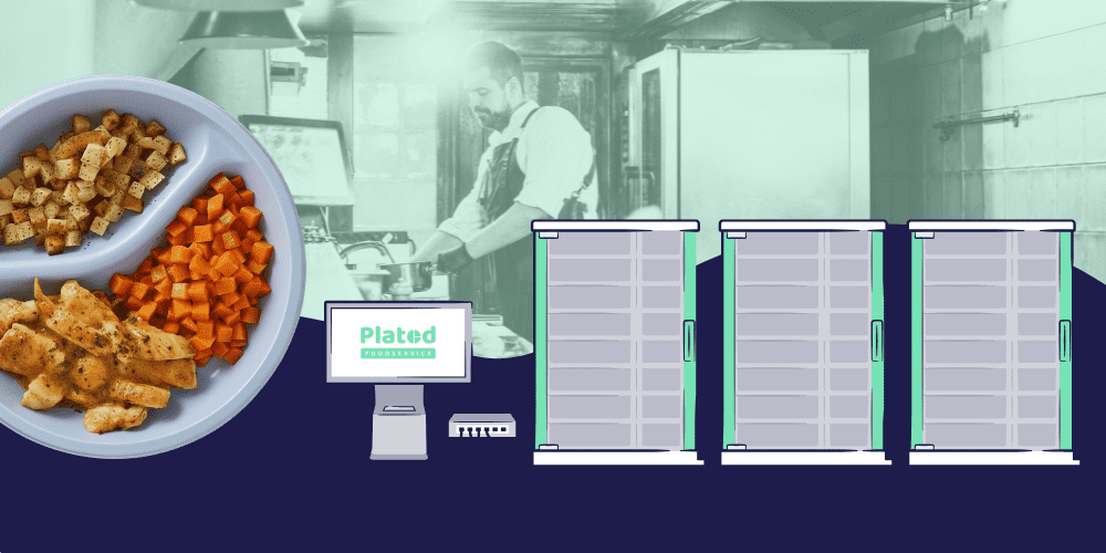 Plated system and chef in kitchen