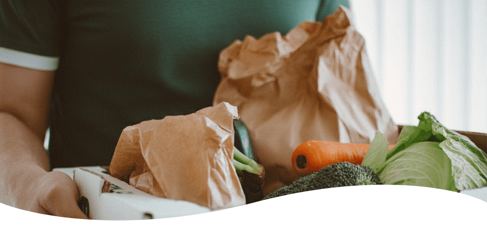 Grocery delivery in substance treatment center