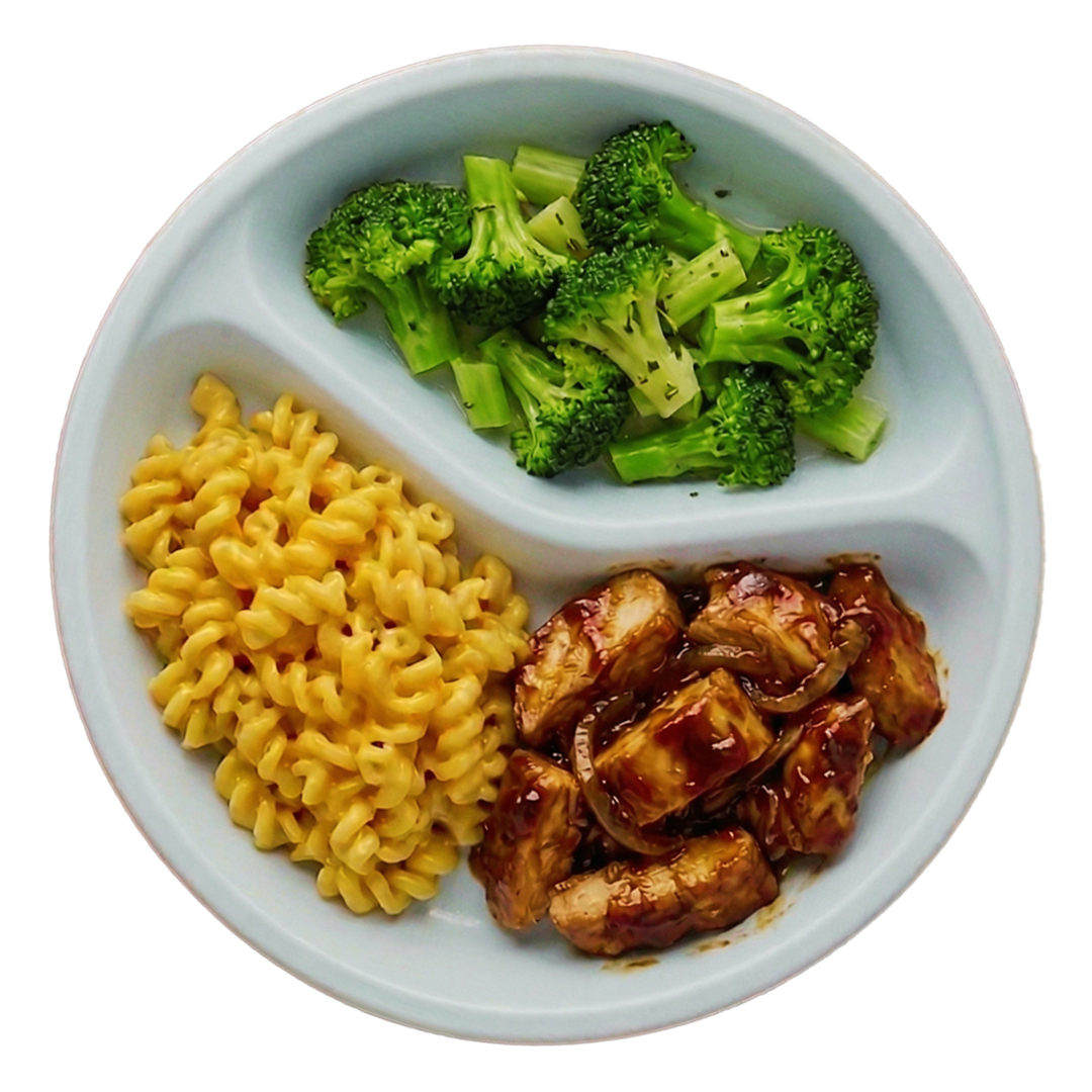 Plated BBQ Chicken Plate Plated BBQ Chicken Plate