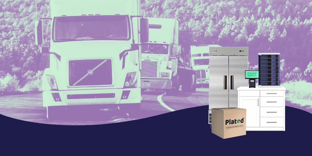 Fright delivery truck and Plated system